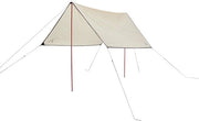 Tenda solare quadrata 300x300 cm - UV50+ impermeabile con corda per sospensione