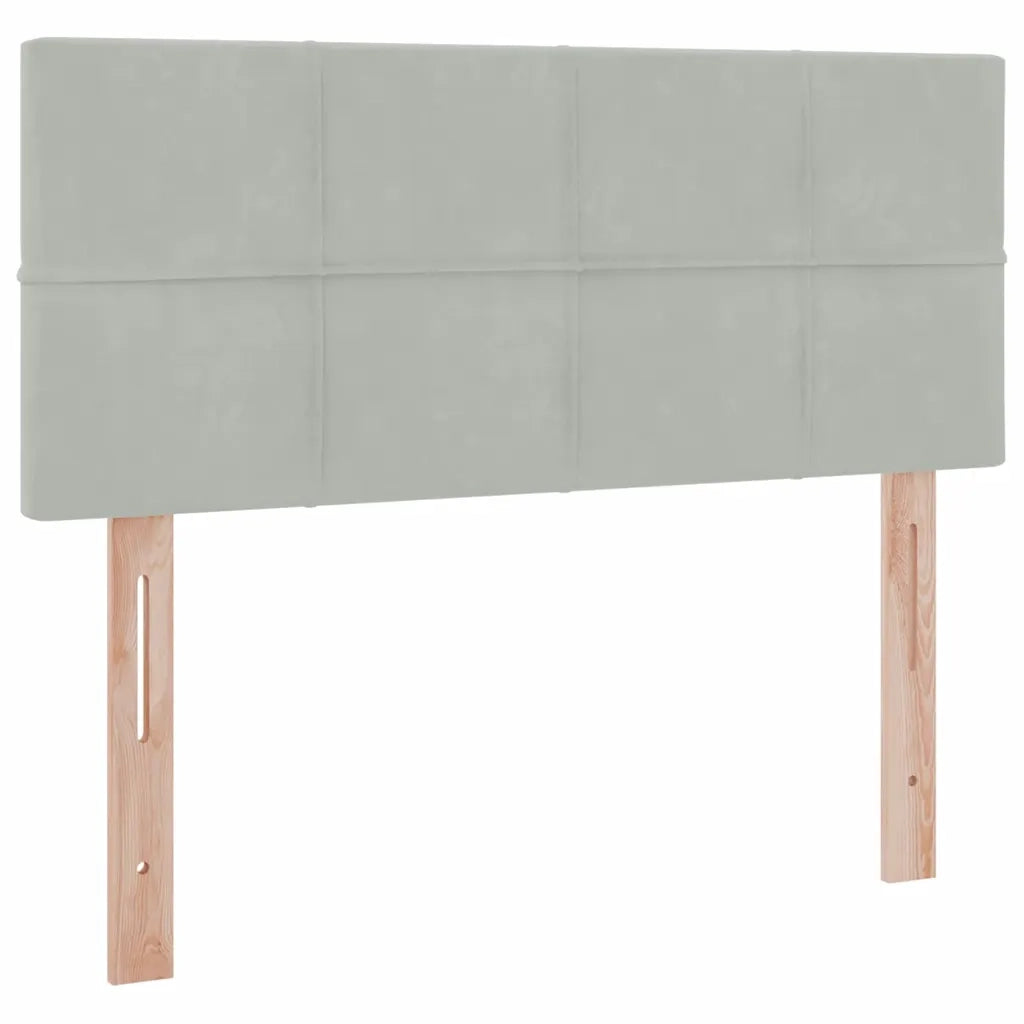 Letto con Contenitore Grigio chiaro 120 x 200 cm Velluto 3370749