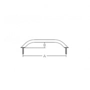 MANIGLIA INOX 316 MM. 220 WIRE PULL MM.305