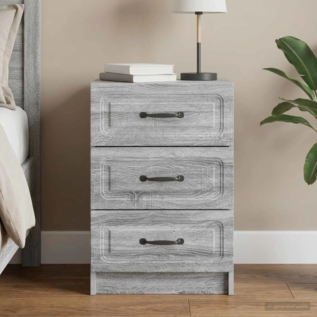 Armadio da Notte Grigio Sonoma 43 x 41 x 63,5 cm 895711