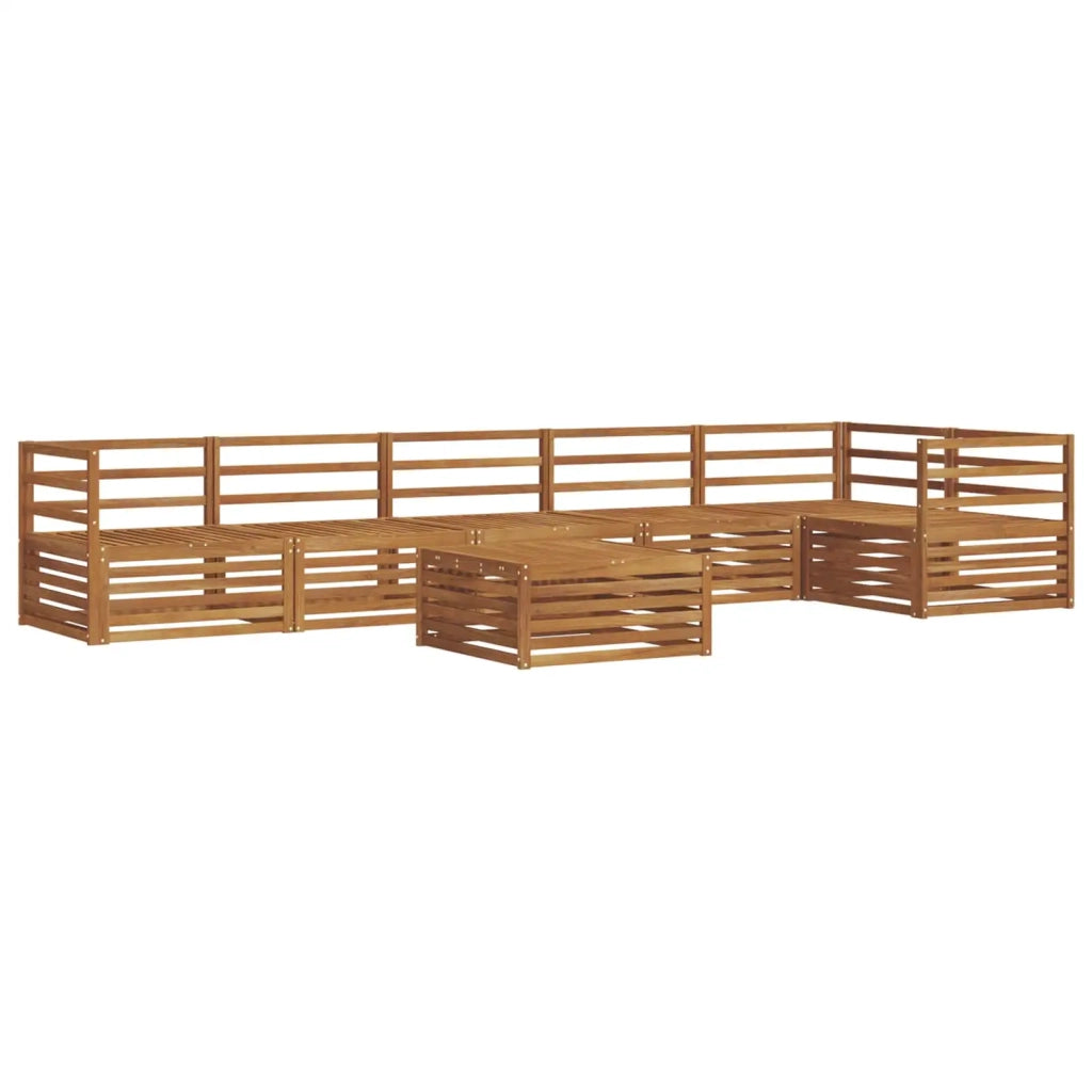 Set di divani da esterno 7 pcs Naturale 3373559