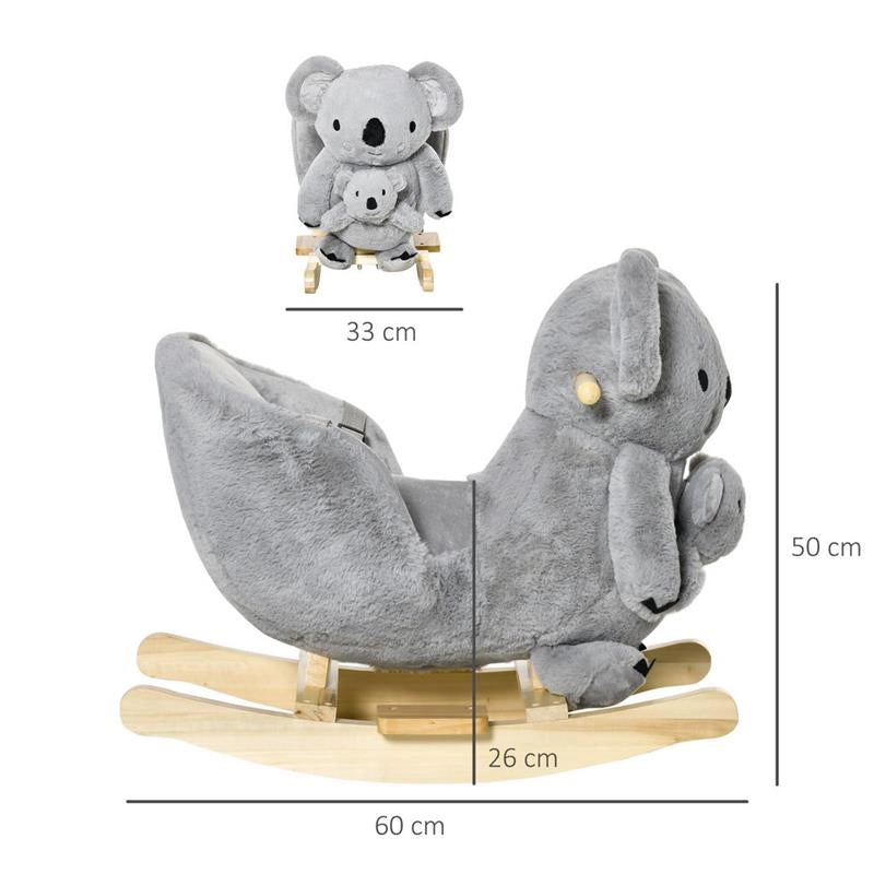 DONDOLO KOALA PER BAMBINI 18-36 MESI GRIGIO