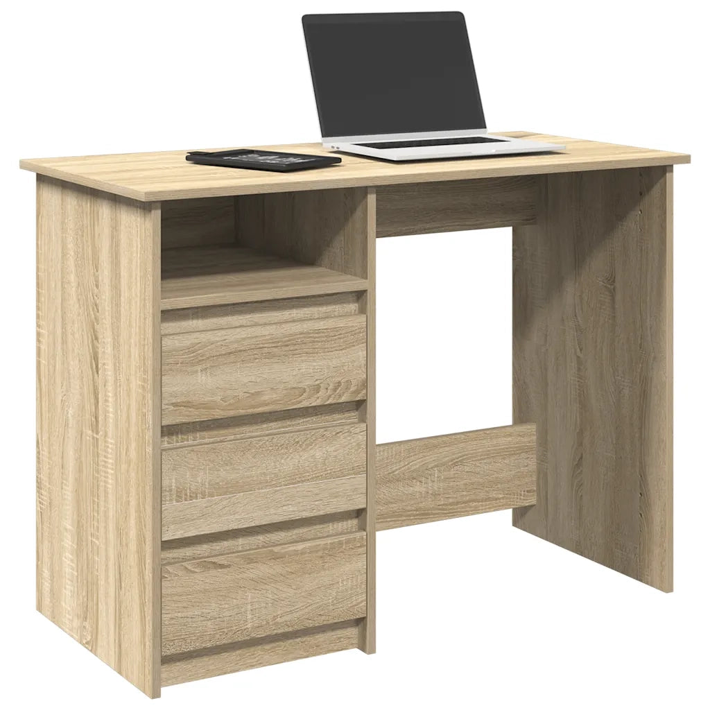 Scrivania Rovere Sonoma 102x50x75 cm in Legno Multistrato 860465