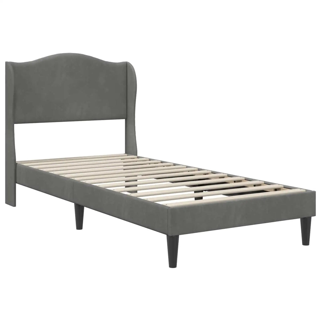 Struttura del letto Grigio Scuro 80 x 200 cm Velluto 3415167