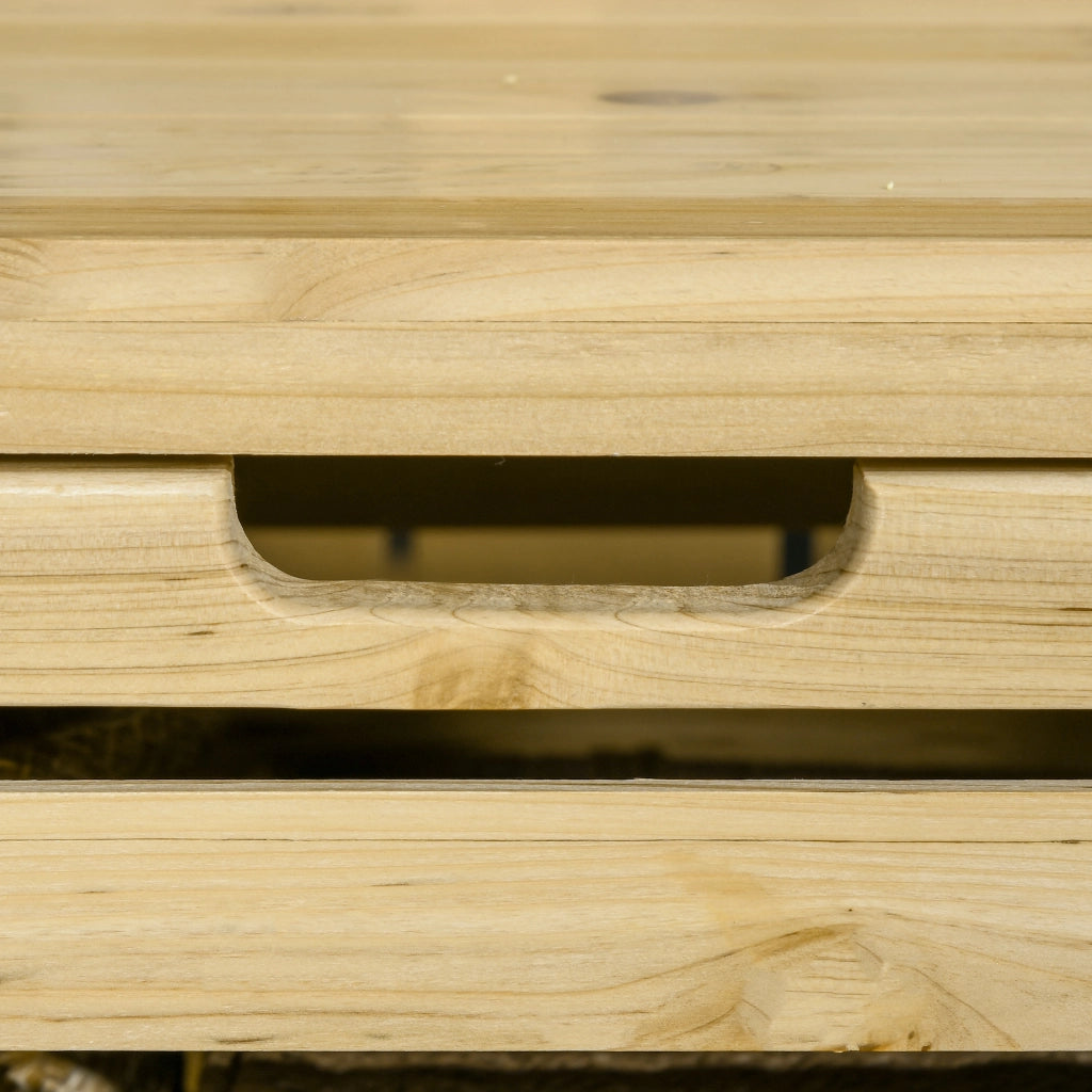 Cassapanca da Giardino con Ripiani ¨C Zephmum ¨C Legno 80x45x160 cm