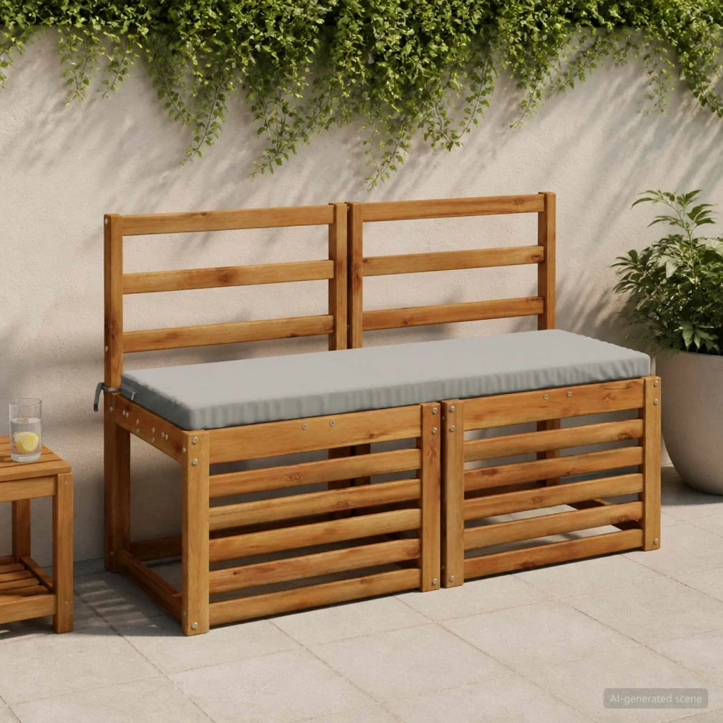 Cuscino per panchina SOEST 100% Poliestere Grigio 948886