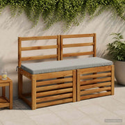 Cuscino per panchina SOEST 100% Poliestere Grigio 948886