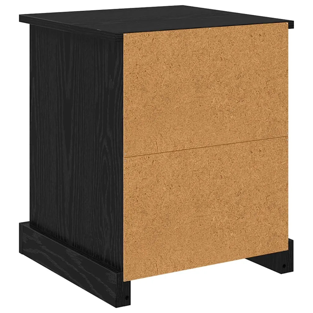 Armadio da Notte 2 pcs Rovere Nero 39 x 39 x 47.5 cm 881333