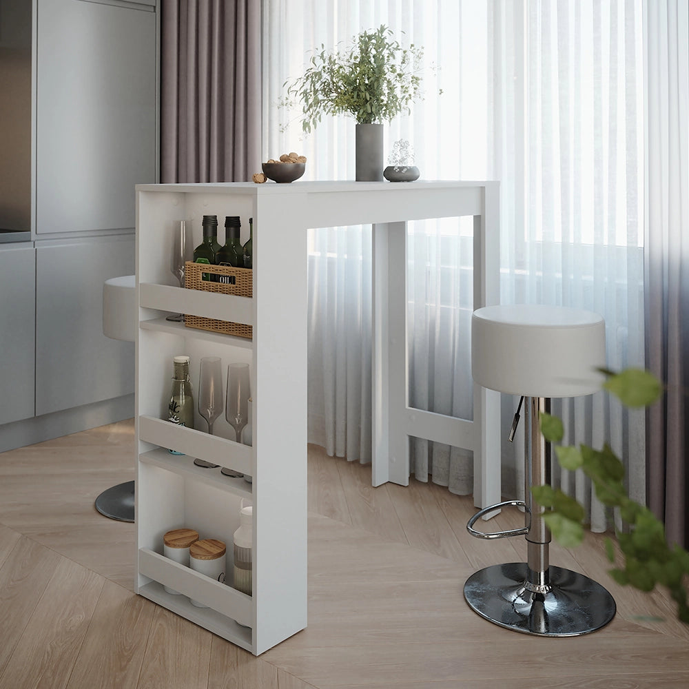 Vicco Tavolo da bar Bianco 45 x 110 cm