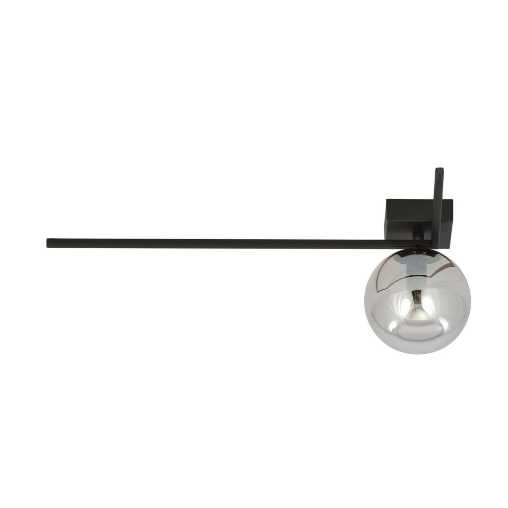 Plafoniera Emibig Imago 1xE14 nera/grafite 50cm dimmerabile