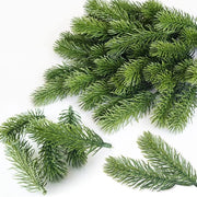 60 pezzi di artificiale dennentakke, 10 cm di dennentakke artificiale come vere, piante verdi per decorazione di Natale, decorazione di Natale per slitta, corona e decorazione di Natale
