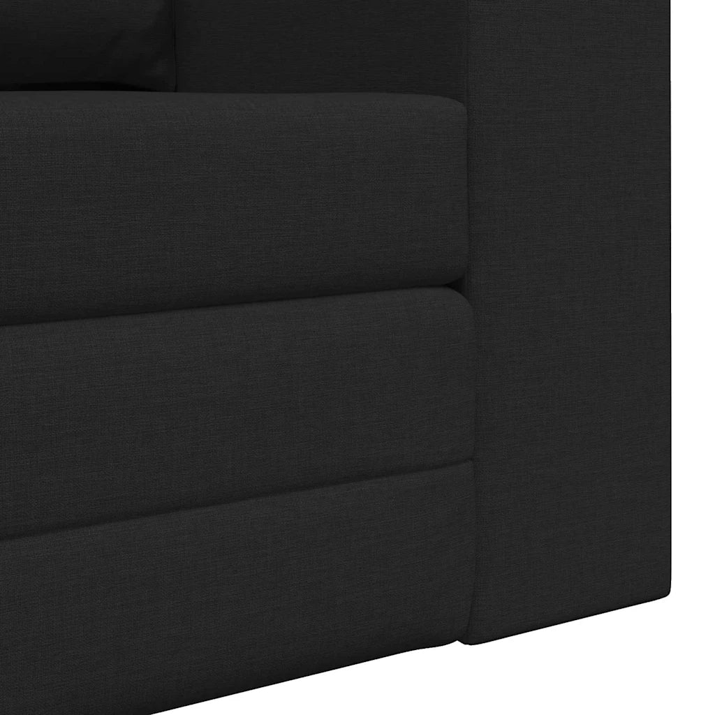Divano letto 60cm Nero Tessuto 4106675