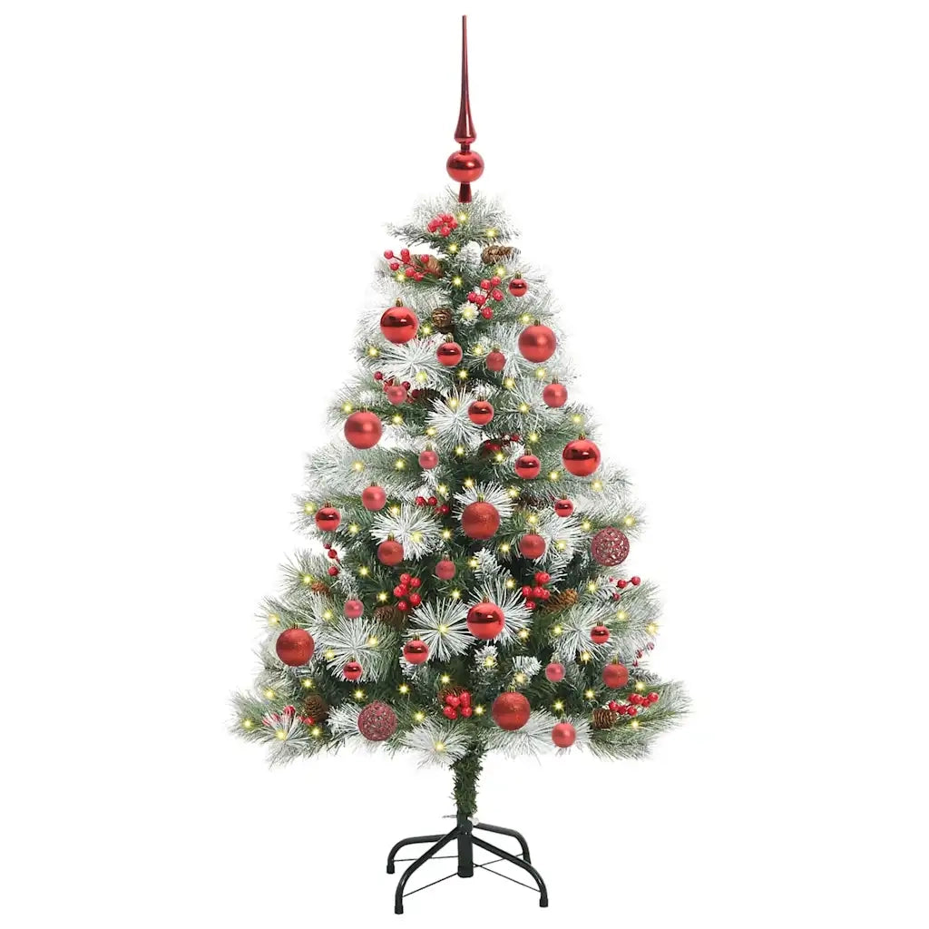 Albero di Natale artificiale Verde e bianco 150 cm 3395170