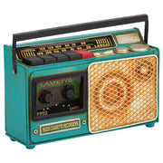 Radio metallo verde 23x17x7,5h