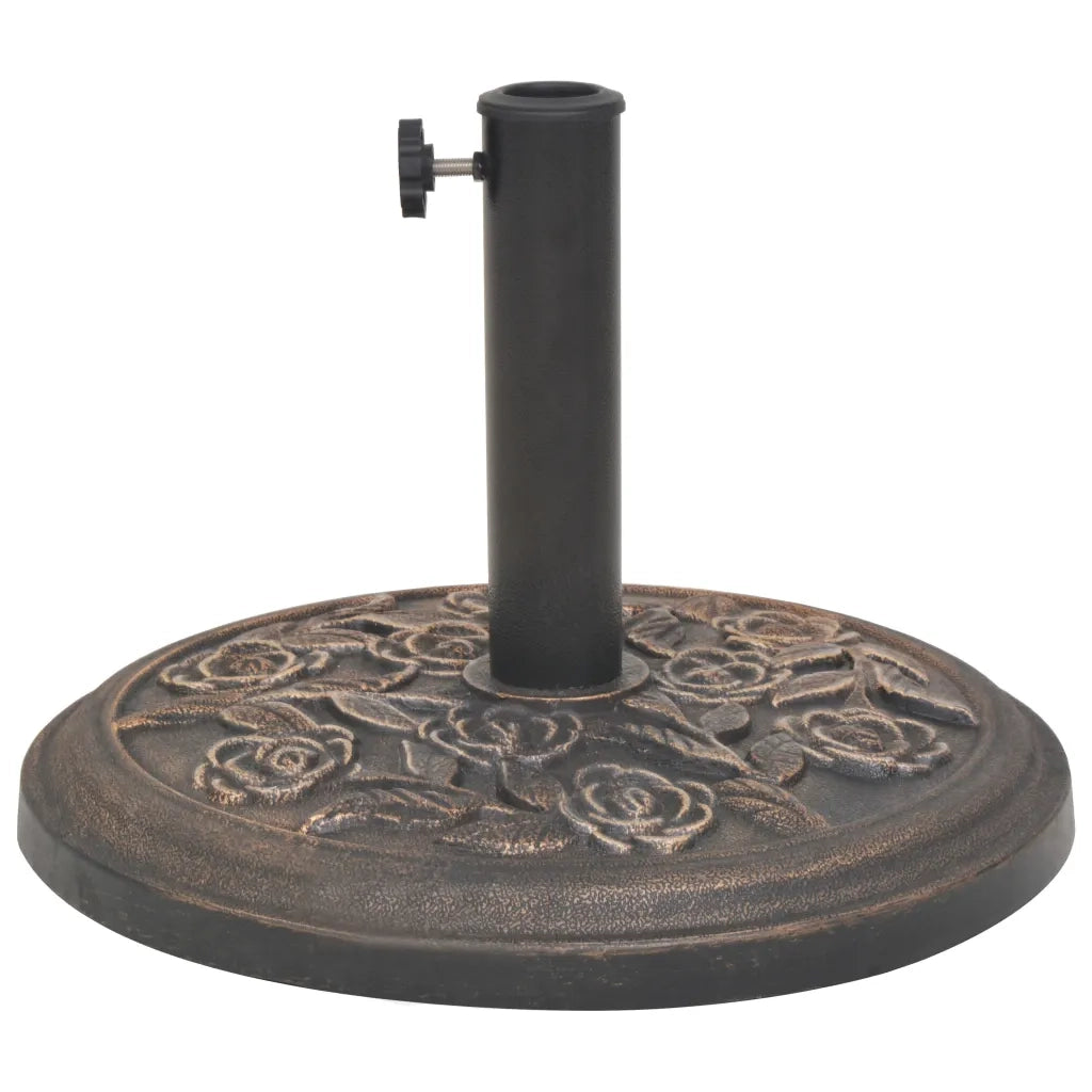 Base per Parasole Circolare in Resina Bronzo 9 kg 43656