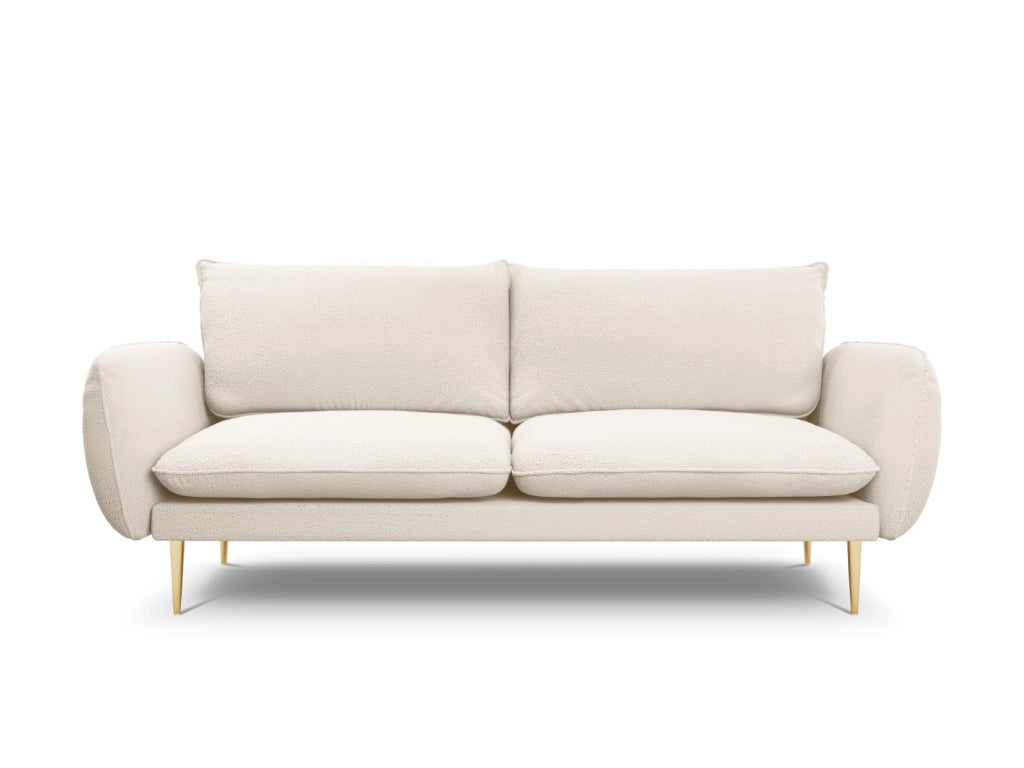 Cosmopolitan Design - Divano "Vienna" 3 posti in bouclé beige 