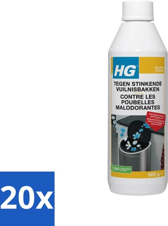 Detersivo per l'eliminazione di odori da cassonetto 500 ml - Confezione in bulk - 20 pezzi