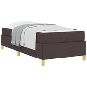 Letto singolo | Letto per adulti | Struttura del letto Marrone Scuro 90 x 190 cm Tessuto