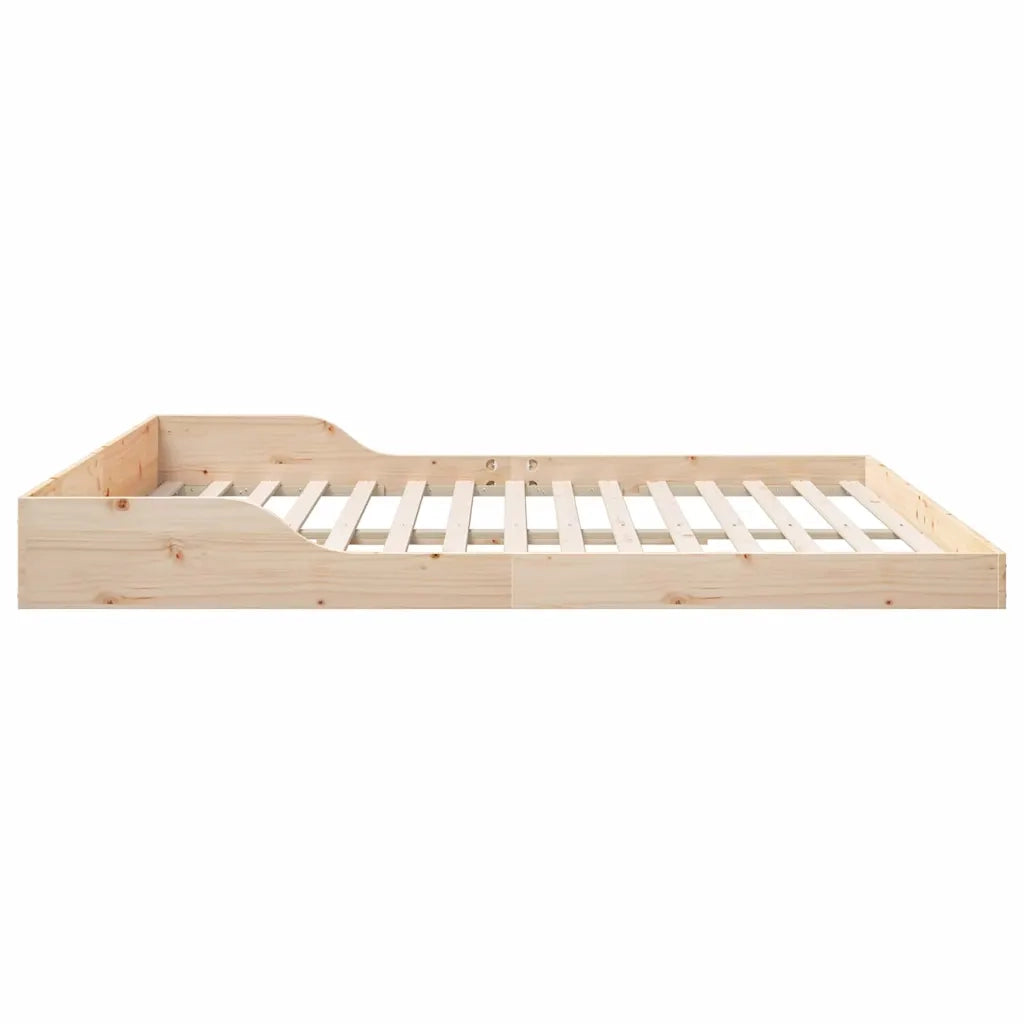 Struttura del letto-Giroletto Marrone 200 x 210 cm Pino massello 992255