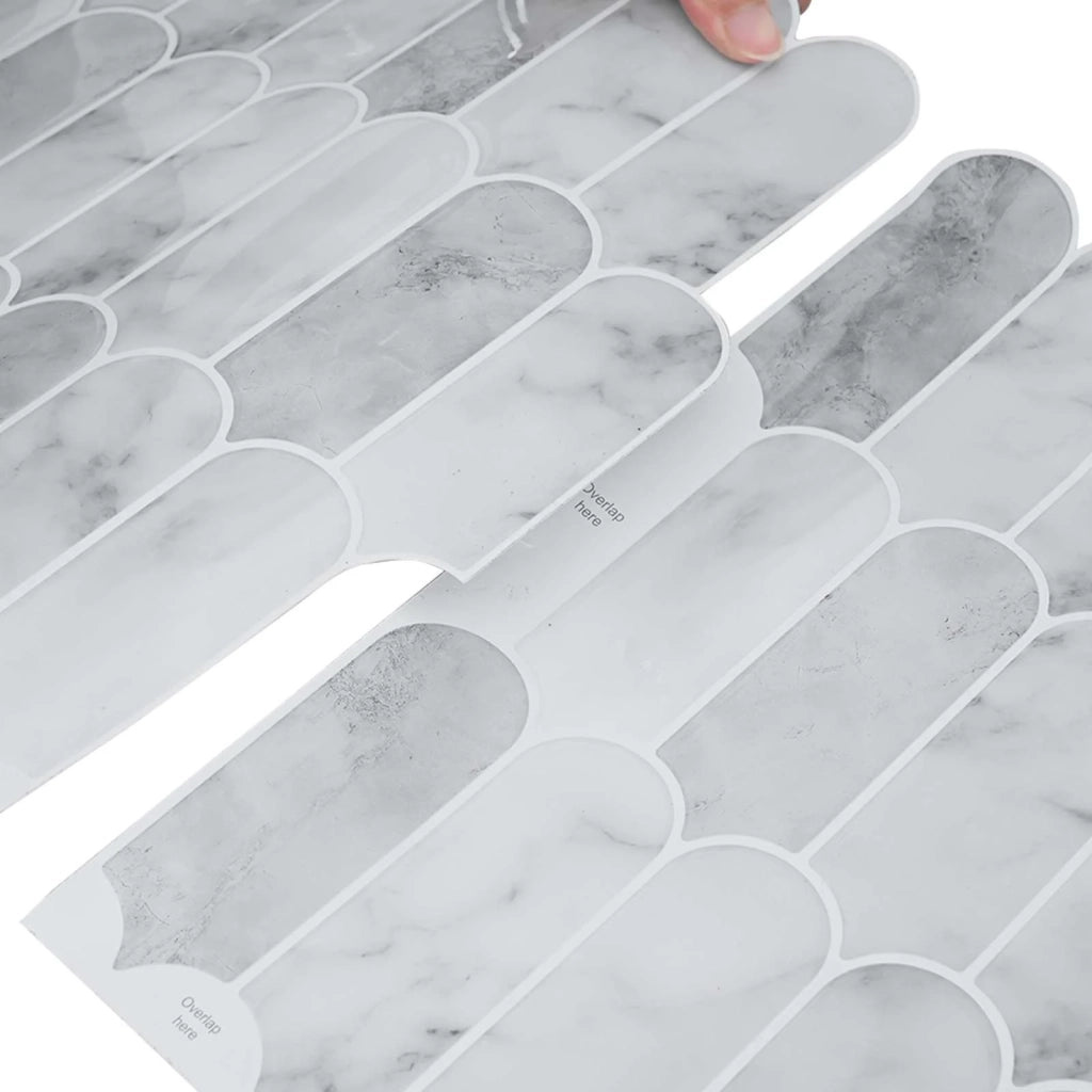 Piastrella Piuma 50 pcs Marmo Grigio 30 x 30 cm 42046194