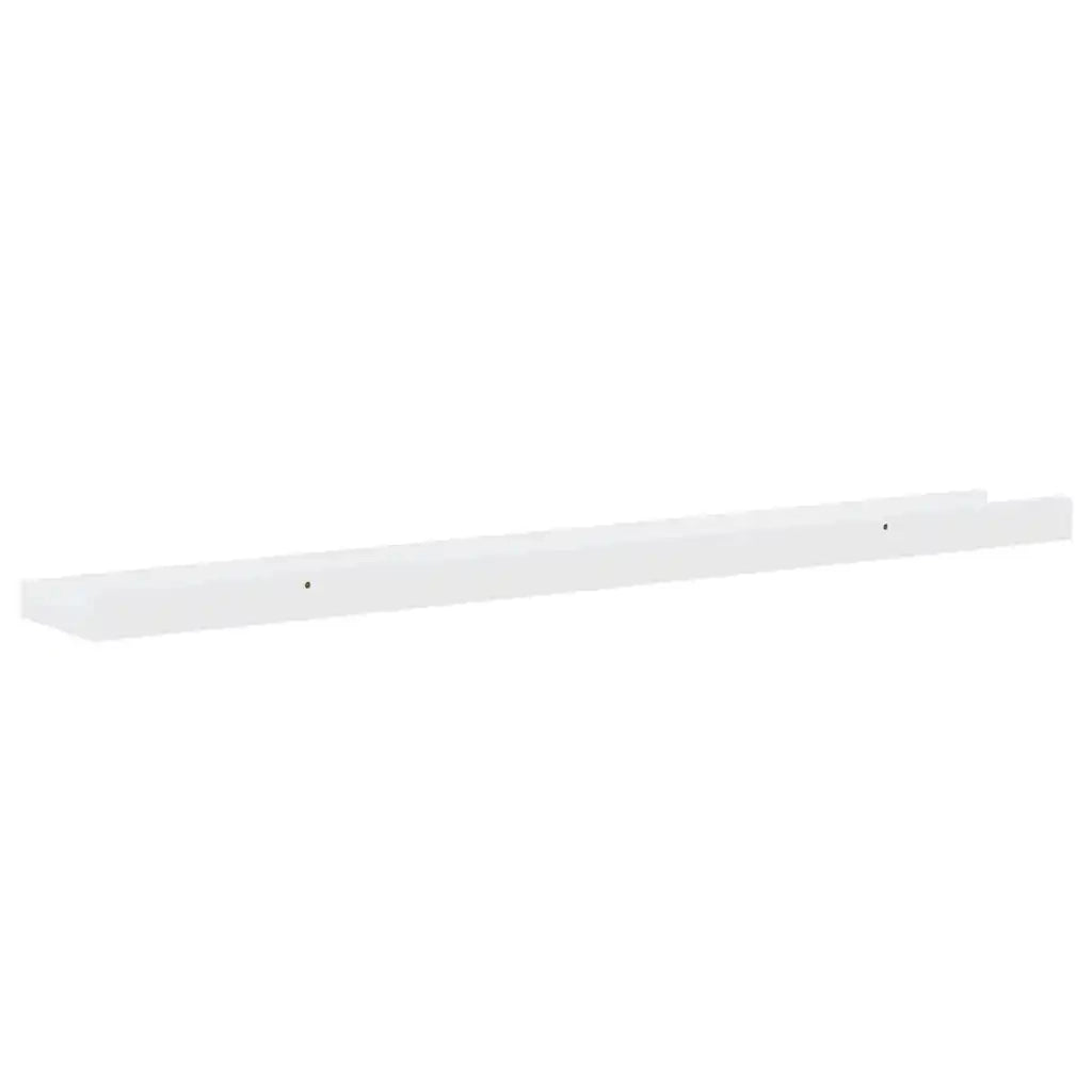4 pz Mensole da Parete | Scaffali a Parete | Ripiano a parete Bianco Lucido 80x9x3 cm