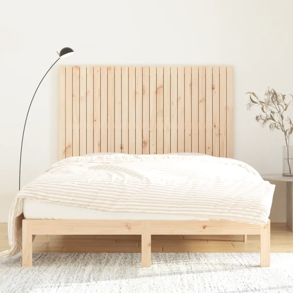 Testiera | Testata da Parete 159,5x3x110 cm in Legno Massello di Pino