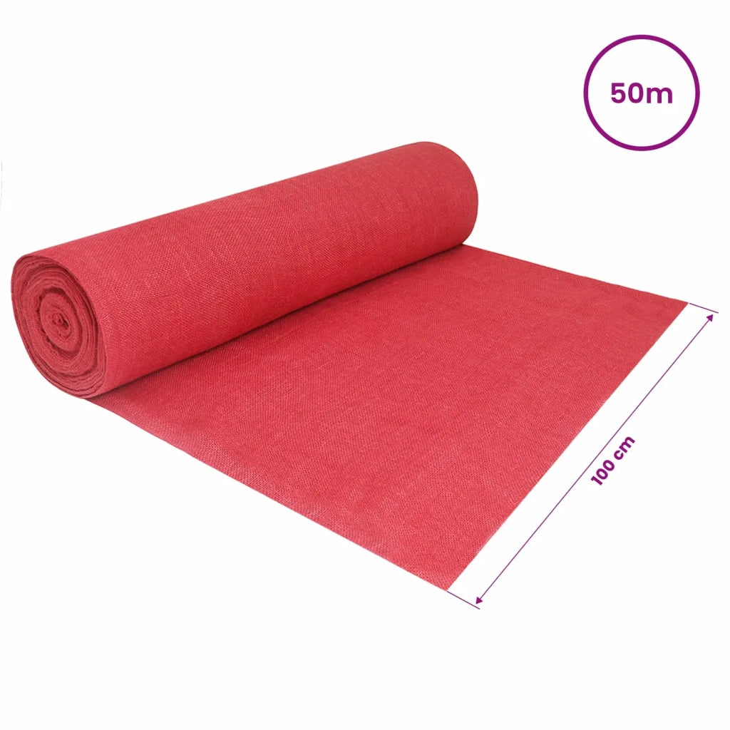 Rotolo di Juta 200 x 5000 cm Rosso 42012185