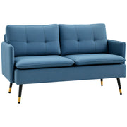 Divano 2 Posti in Tessuto Blu Scuro ¨C zephmum ¨C 139x68x80cm