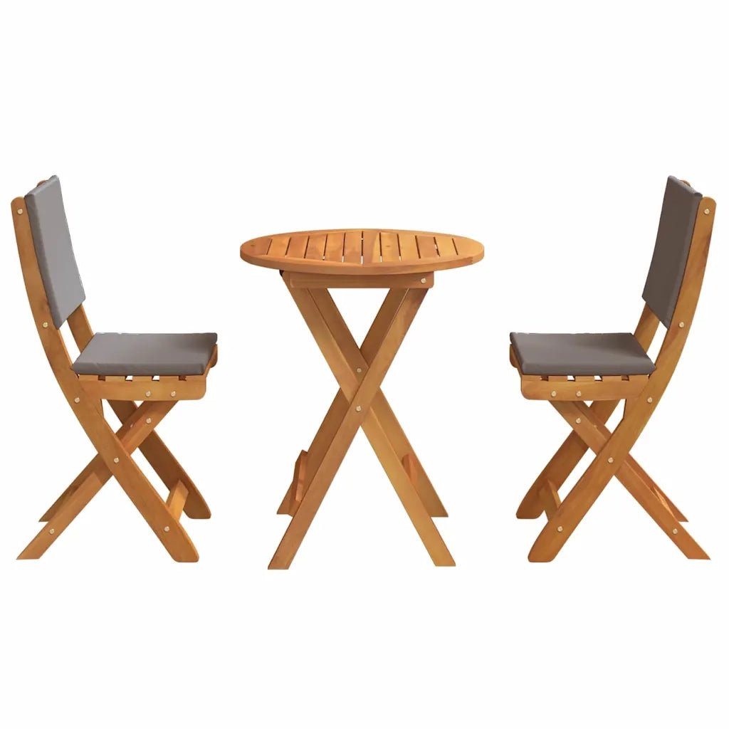 Set bistrot 3 pcs Olio Naturale Legno di Acacia Massello 4105514