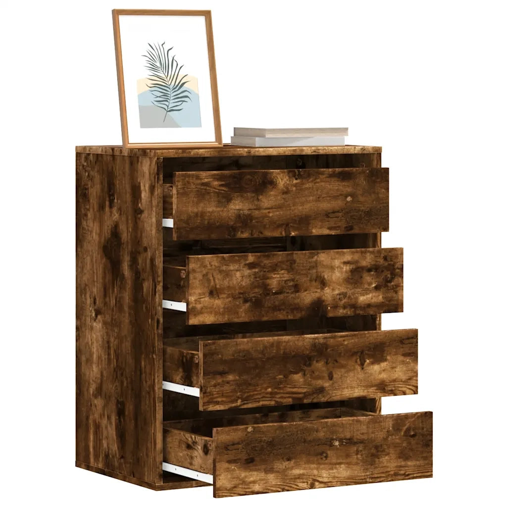 Cassettiera Angolare Legno Antico 60x41x76 cm Legno Multistrato CFW6153999