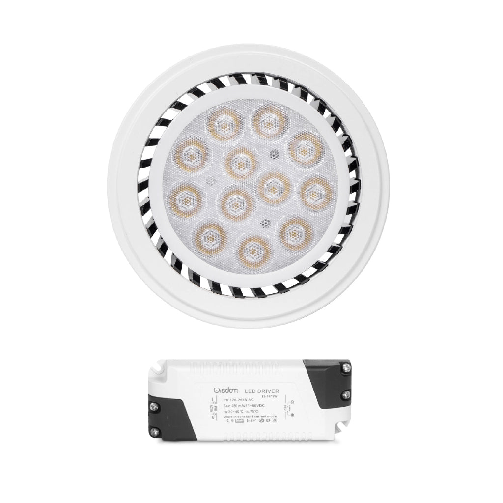 Faretto led 12w AR111 4000K