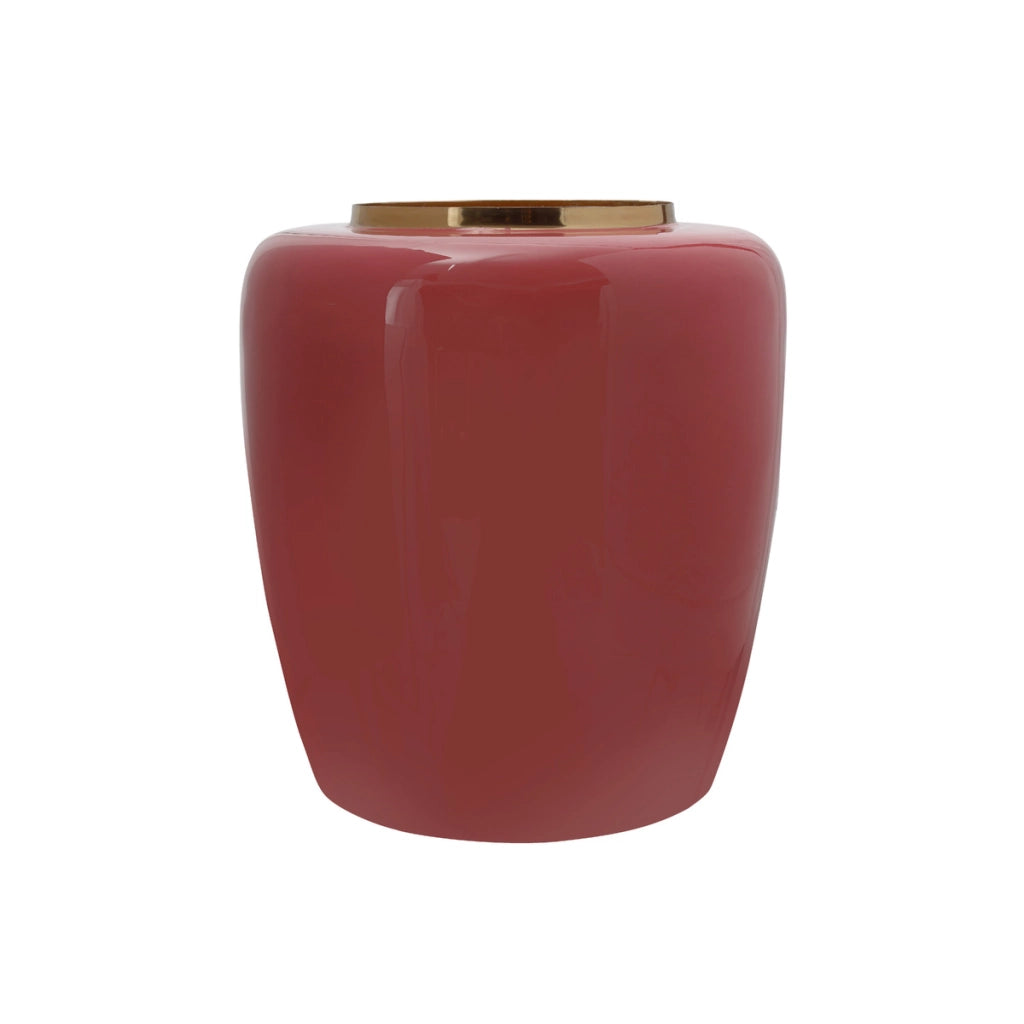 Vaso Artisse 100 in metallo corallo e oro