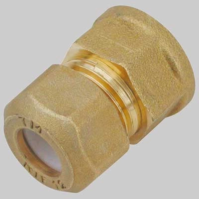 RACCORDO DIRITTO FEMMINA CON OGIVA P.T.E.F.  10 x 3/8  1/2 x 3/8     TIEMME
