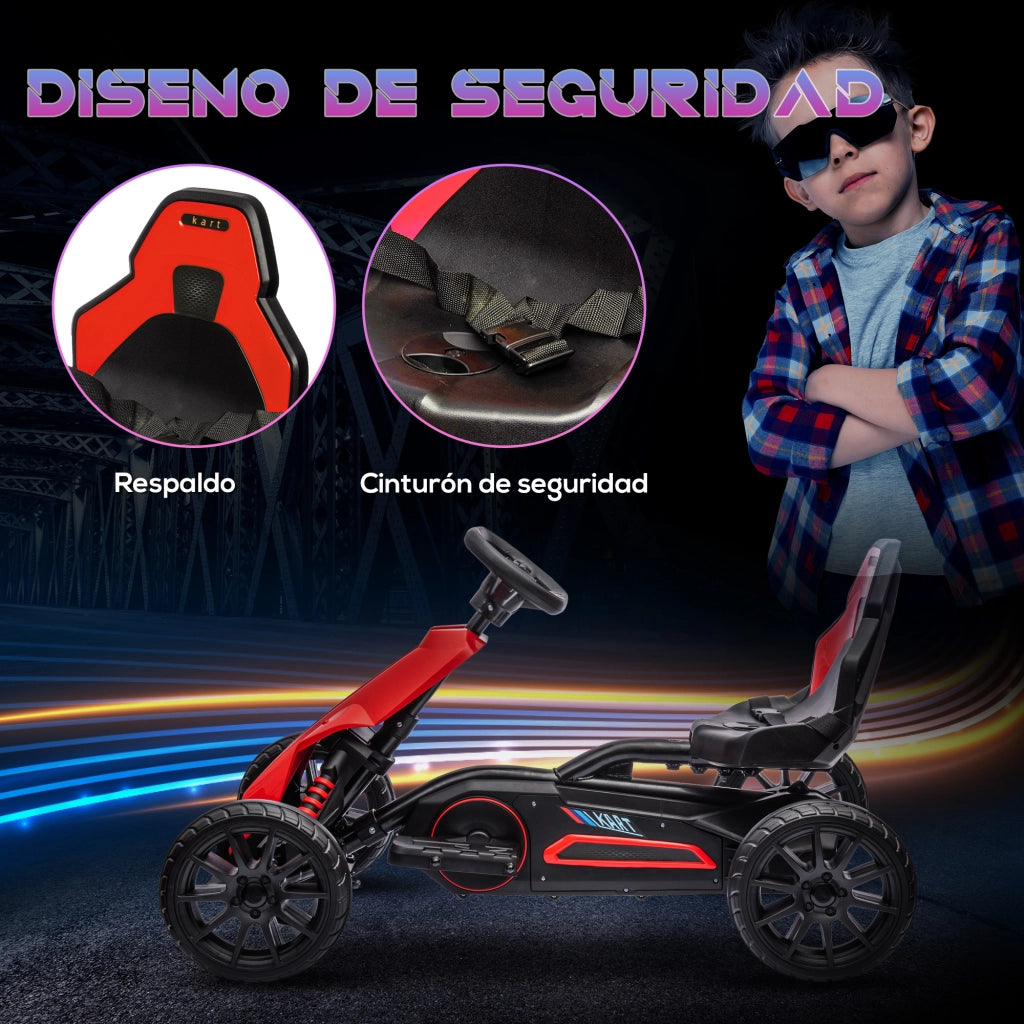 Auto Elettrica per Bambini ¨C zephmum ¨C Rosso 100x58x58,5cm