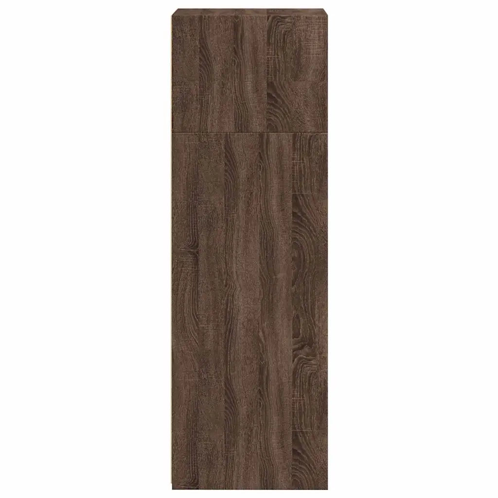 Credenza Rovere Marrone 40x41x124cm in Legno Multistrato 846389