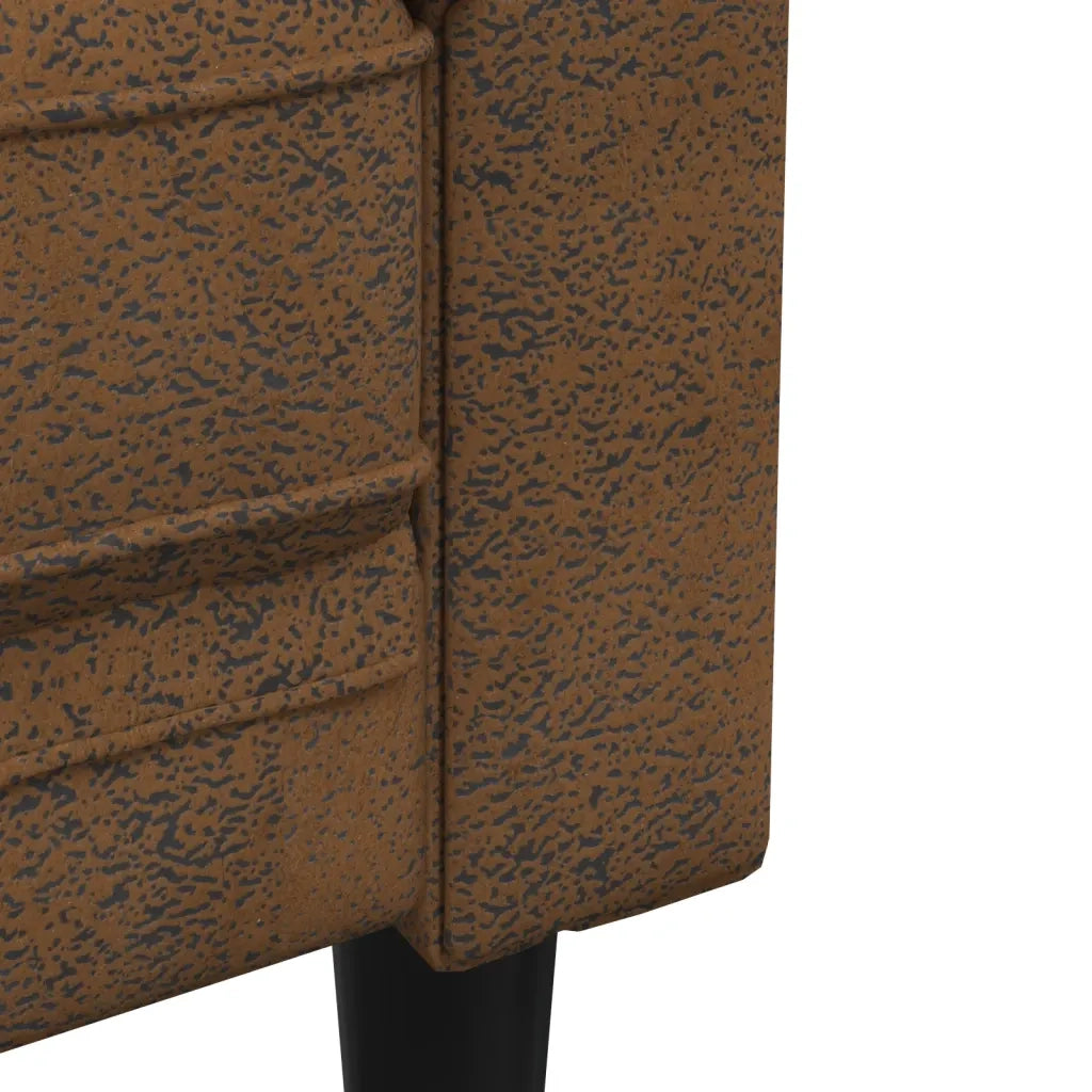 Set di Divani 3 pz Marrone in Tessuto 3209199