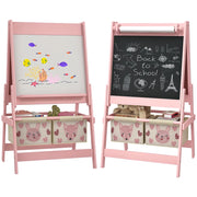 Casetta con lavagna e cestini ¨C zephmum ¨C 54x46.5x93 cm rosa