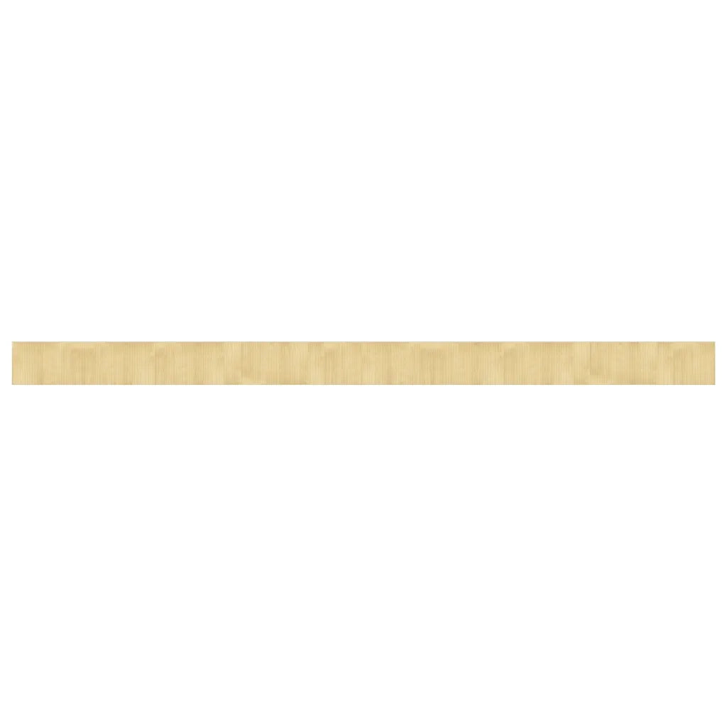 Tappeto Rettangolare Naturale Chiaro 60x1000 cm in Bambù 376861
