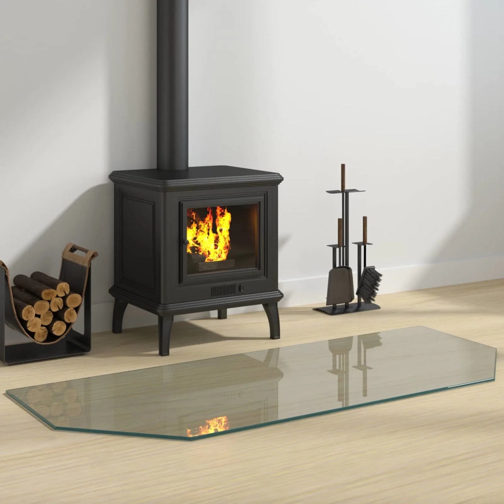 Piastra in vetro per camino Trasparente 120 x 50 cm Vetro CFW4856840