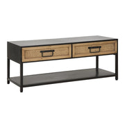 Porta TV Hanoi in ferro e legno — 95x38x38 cm