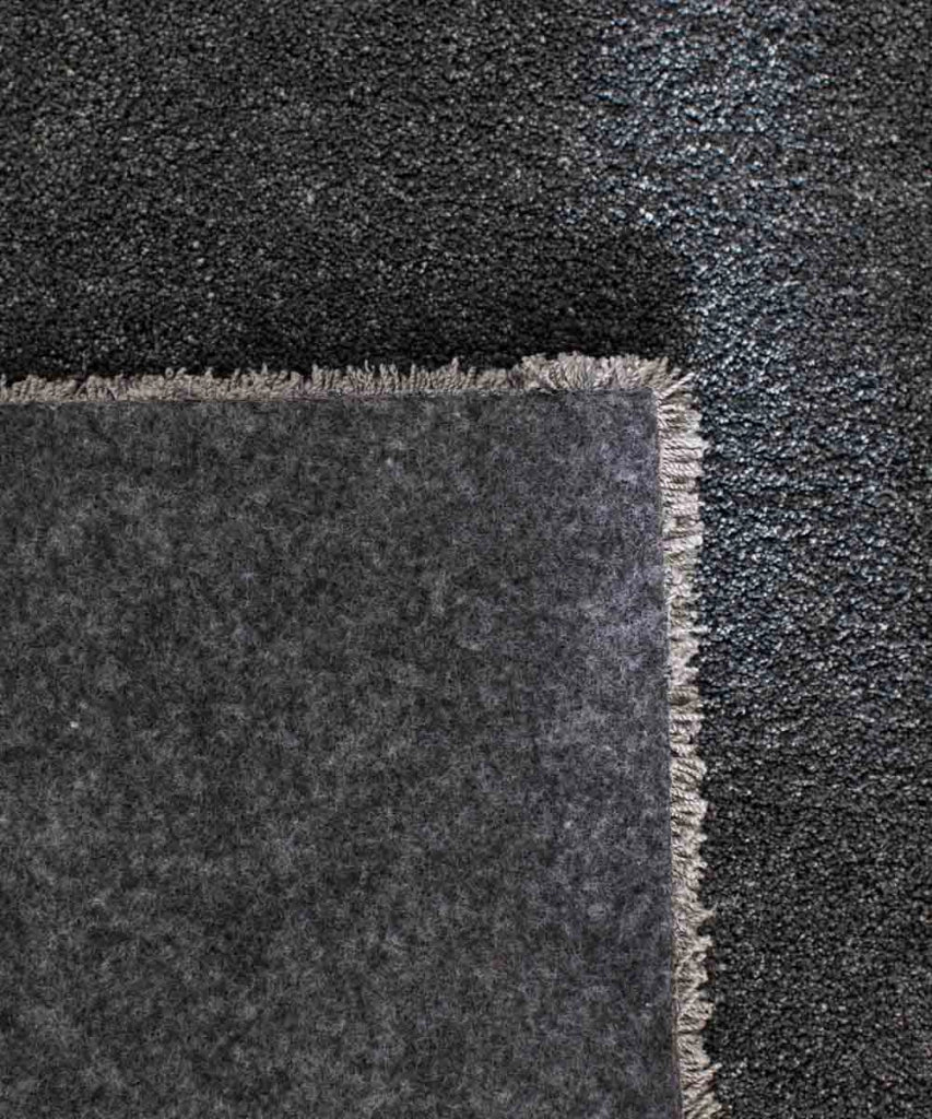 Tappeto FEEL GRIGIO SCURO cm.160x230 tinta unita moderno, pelo morbido resistente e lavabile in lavatrice