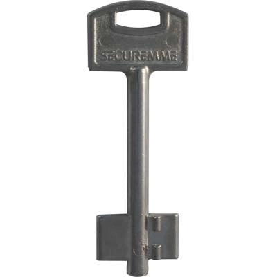 CHIAVE DOPPIA MAPPA SECUREMME - OTTONE NICHELATO- 5 pezzi