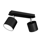 Plafoniera Dixie Milagro nera 2 luci orientabili GX53 20W