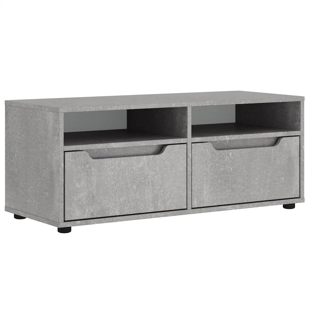 Mobile TV-Credenza per TV-Console TV VISNES Grigio Cemento 100x40x38 cm Legno Multistrato