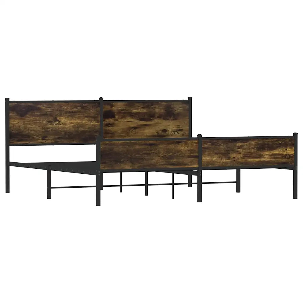 Giroletto senza Materaso in Metallo Rovere Fumo 200x200 cm 3301390