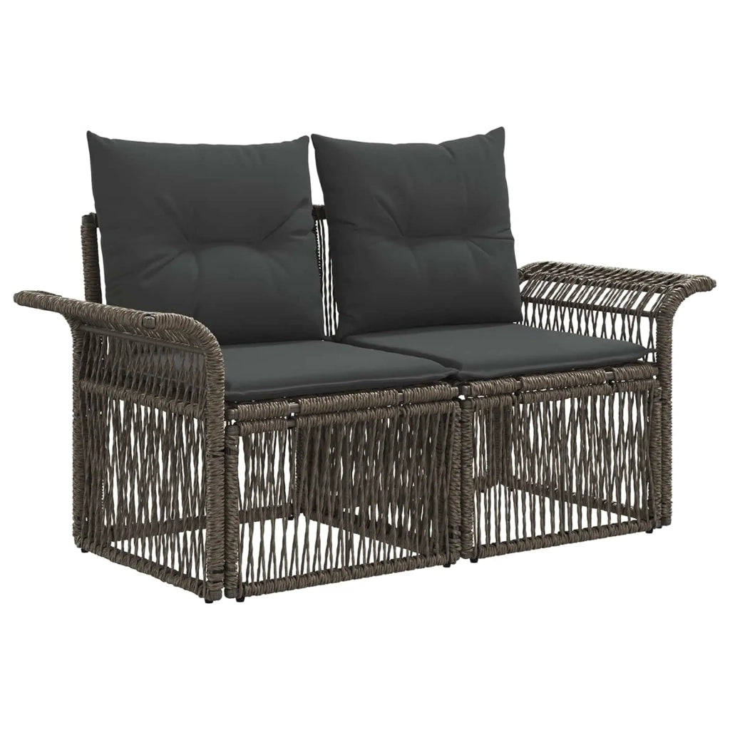 Set Divano da Giardino 8 pz Grigio polyrattan 3434768