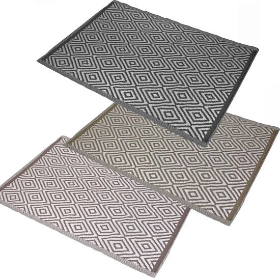 Tapijt per Esterno XL XXL - Grastapijt - Mat Decorativo - Resistente al Tempo - 150 x 210 cm - Ruggine Chocolata - Tapijt per Giardino