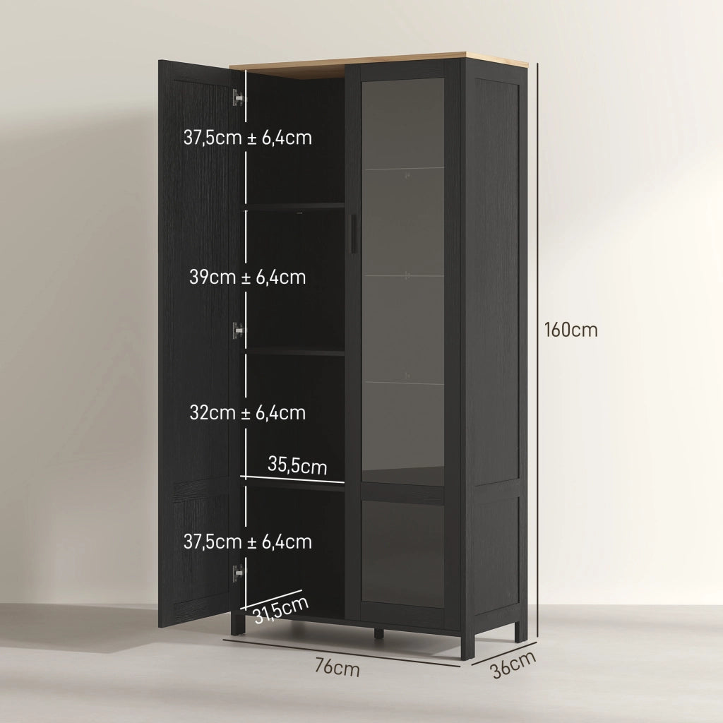 Armadio da cucina ¨C zephmum ¨C 76x36x160 cm nero