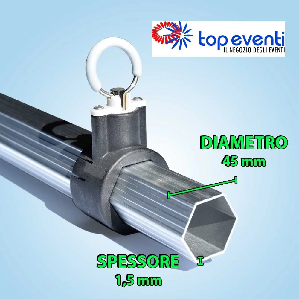 Gazebo Alluminio 3 x 4,5 45MM - Senza pareti laterali