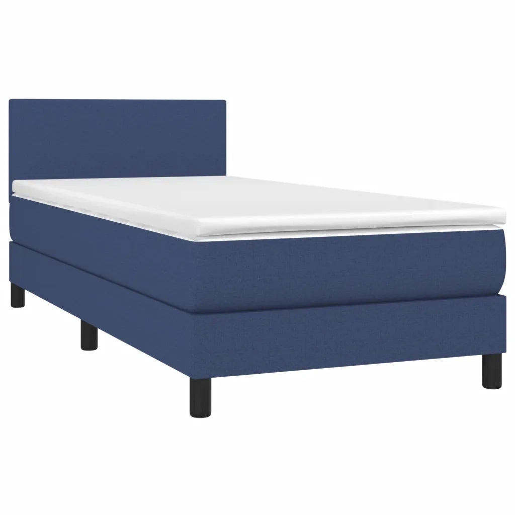 Letto a Molle con Materasso e LED Blu 80x200 cm in Tessuto 3132955